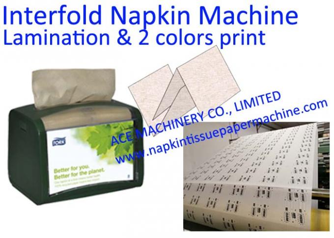 V máquina de toalha de papel da mão da dobra com laminação