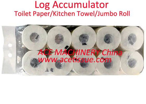 Fully Automatic Log Accumulator For Toilet Paper Kitchen Towel