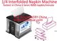 50Hz/60Hz Frequency Automatic XP Napkin Making Machine Folding type 1/4 Interfolded Napkin