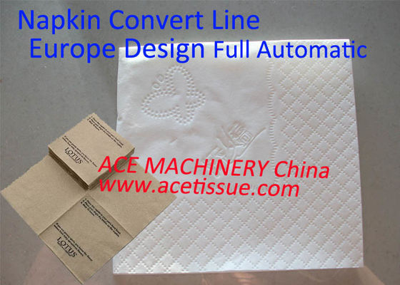 Fully Automatic Napkin Machine For Luncheon 13X13" High Speed