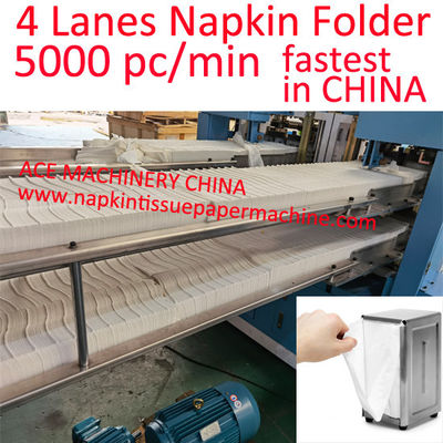 High Speed Paper Napkin Folder Machine For 1/6 Tall-Fold Tork Table Dispenser Napkin