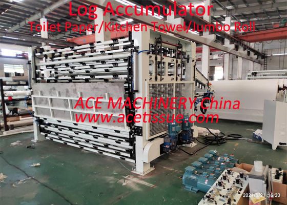 Acumulador totalmente automático do log para o diâmetro de papel higiênico 150mm do rolo