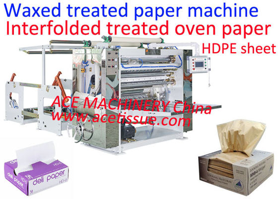 Máquina de dobrar papel entre dobras para forno de papel de cera, papel manteiga, papel pergaminho antiaderente