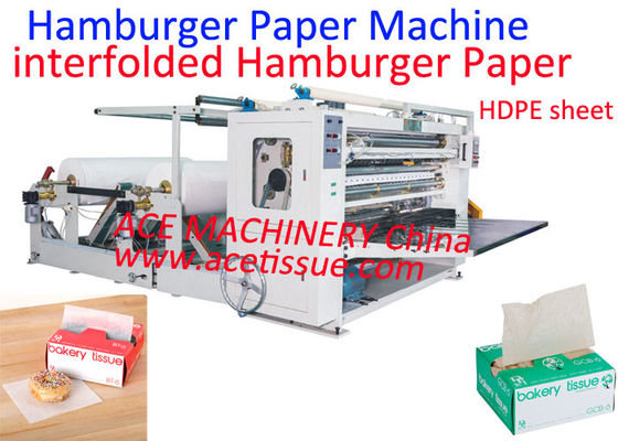 Máquina de dobrador de papel hambúrguer hambúrguer para sanduíche de manteiga envoltório de cera papel Deli