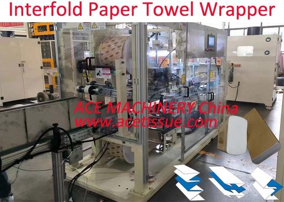 Máquina de embalagem de papel de tecido para toalha de mão dobrada
