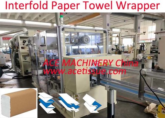 15 Pacotes/min Máquina de embalagem de papel de tecido de papel de tela sensível ao toque
