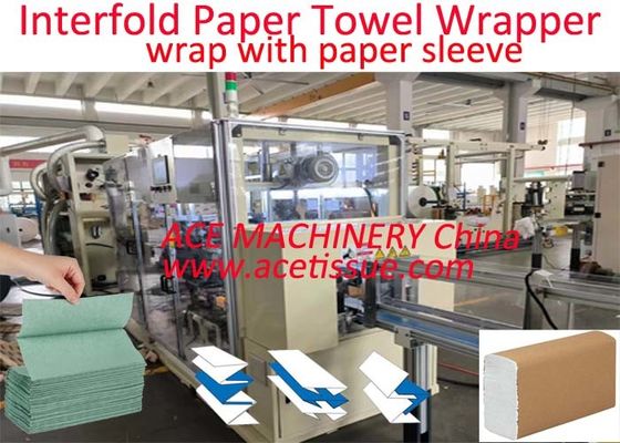 15-30 Pacotes/min Máquina de embalagem de toalhas de papel para registro completo de toalhas de papel dobradas
