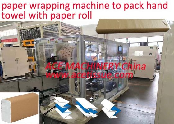 Máquina de embalagem de toalhas de mão totalmente automática com rolos de papel