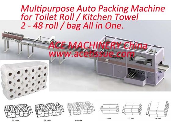 Heavy Duty Tissue Paper Packing Machine with Latest Europe Design Fully Automatic Kitchen Towel Packaging Machine