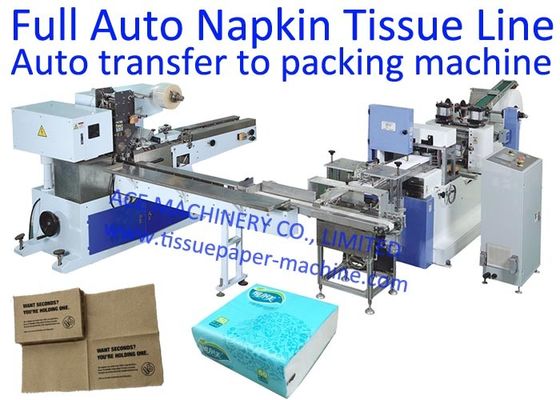Máquina da produção do lenço de papel da impressão de cores do servocontrol 4