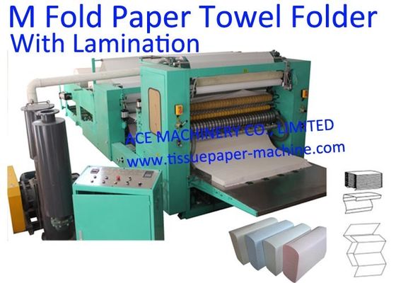 M dobra a toalha de papel que faz a máquina