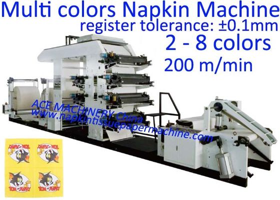 Máquina de impressão do guardanapo com melhor impressão da qualidade em guardanapo de China
