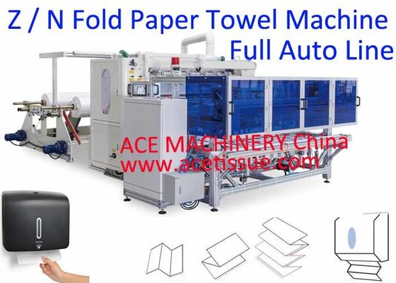 Máquina automática de toalha de papel da dobra de Z com auto sistema de transferência