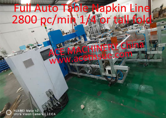 Linha totalmente automático da máquina da produção do guardanapo com empacotamento